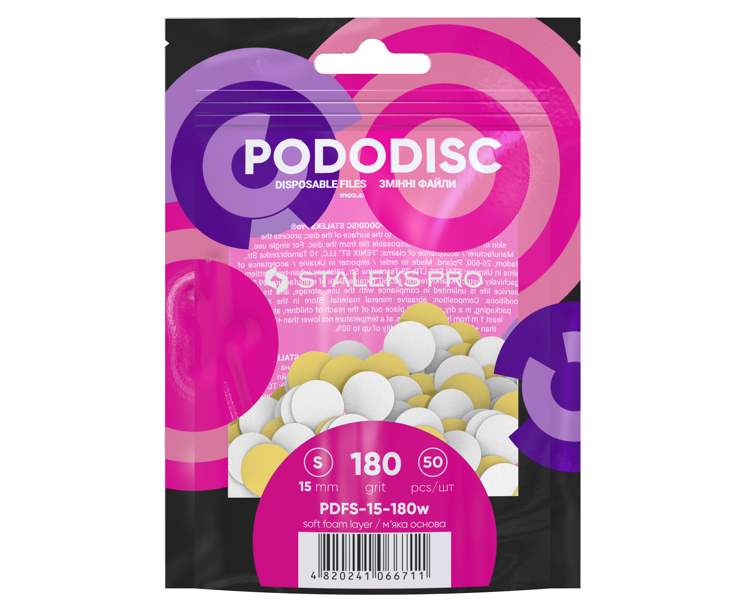 Recharge de limes S avec mousse adhésives Pododisc Stalecks Pro