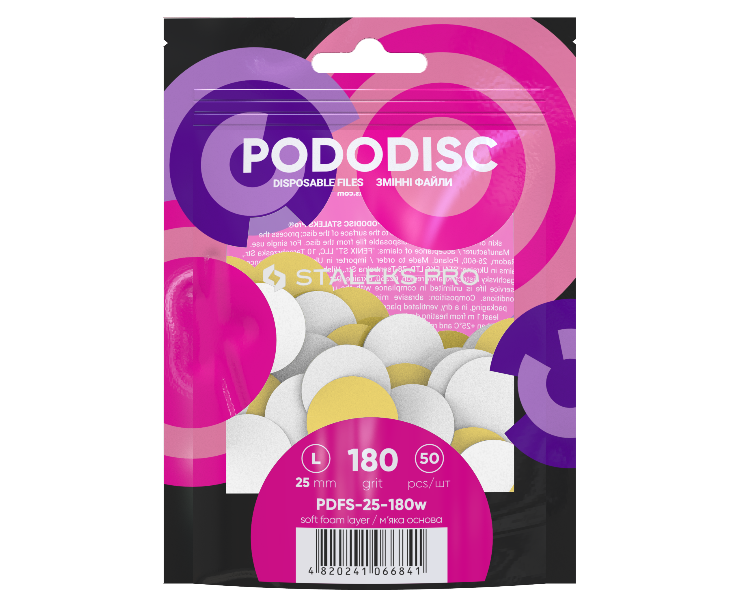 Recharge de limes L avec mousse adhésives Pododisc Stalecks Pro